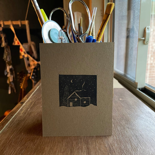 3 pack flat cards + envelopes (cabin)