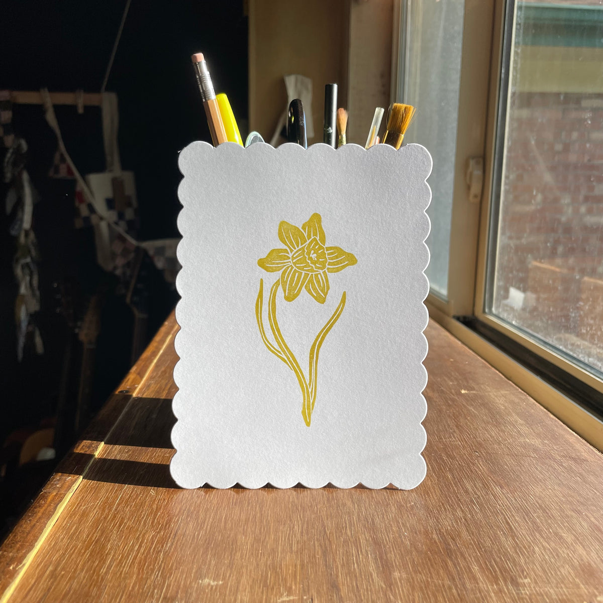 3 pack flat cards + envelopes (daffodil)